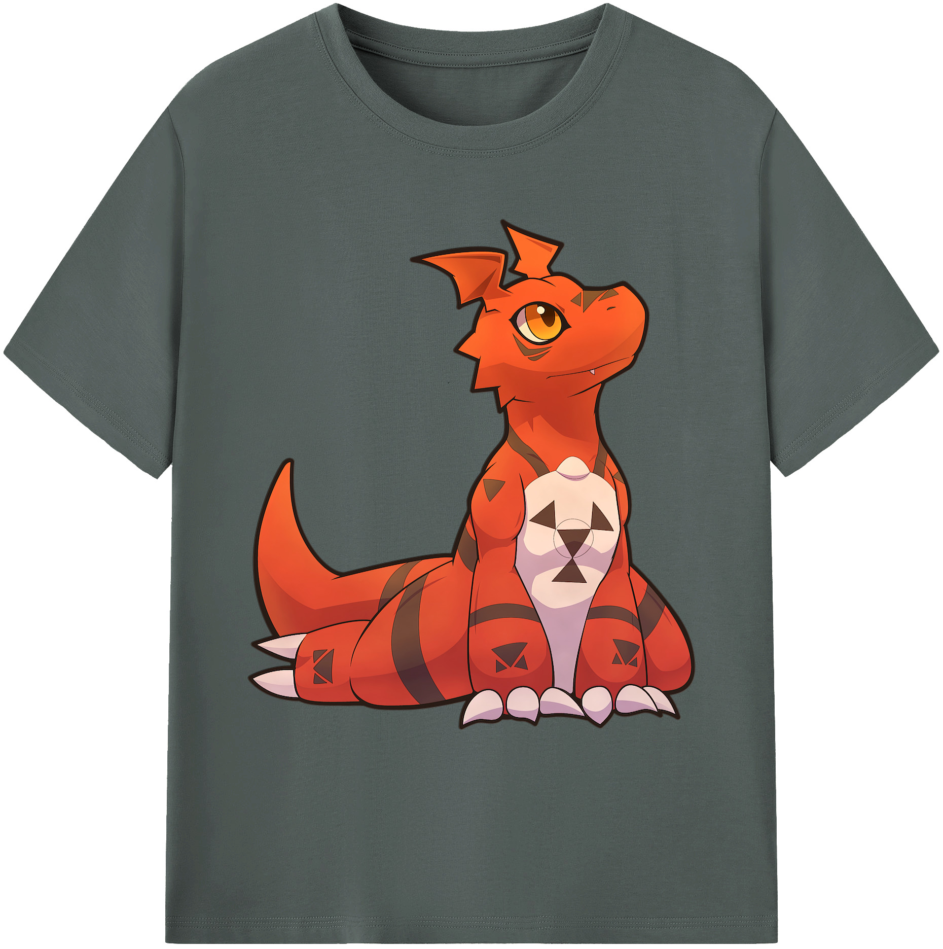 （画像用） Digimon デジタルモンスター/デジモン 綿100％ メンズ半袖Tシャツ｜肌触りやわらか＆通気性
